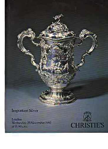 Christies 1992 Important Silver
