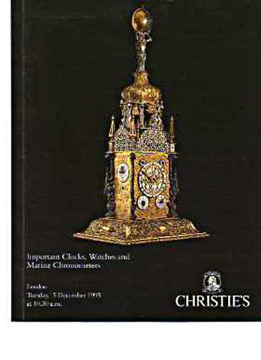 Christies 1995 Important Clocks, Watches, Marine Chronometers