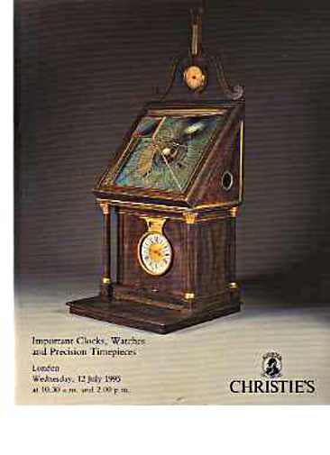 Christies 1995 Important Clocks, Watches & Precision Timepieces