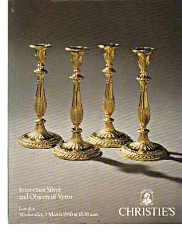 Christies 1990 Important Silver & objects of Vertu