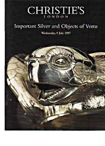 Christies July 1997 Important Silver & Vertu (Digital Only)