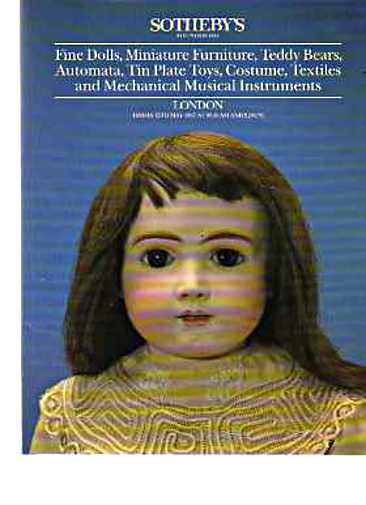 Sothebys 1987 Fine Dolls, Teddy Bears, Toys, Automata