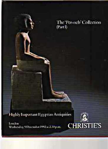 Christies 1992 Per-neb Collection Important Egyptian Antiquities