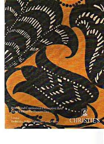 Christies 1994 British & Continental Decorative Arts 1860 to present day