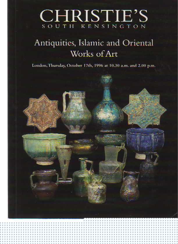 Christies 1996 Antiquities, Islamic & Oriental Works of Art