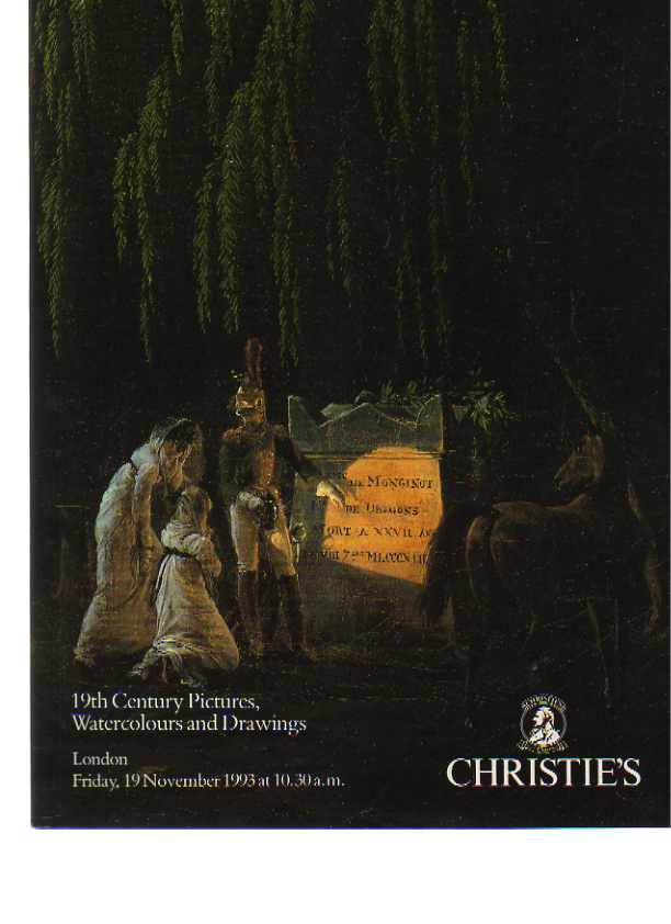 Christies 1993 19th Century Pictures & Watercolors, Drawings