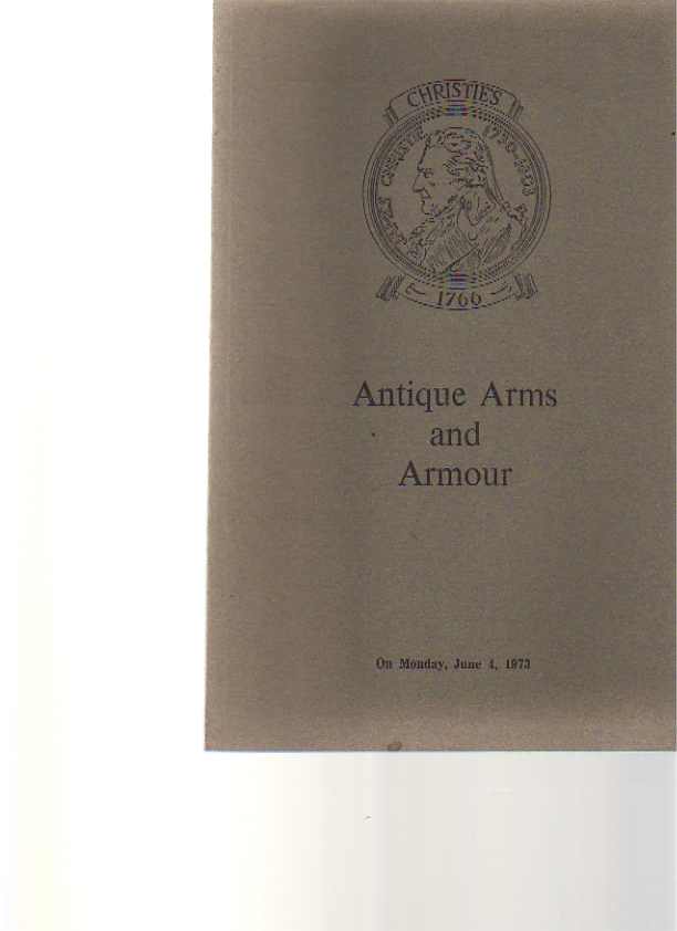 Christies June 1973 Antique Arms & Armour
