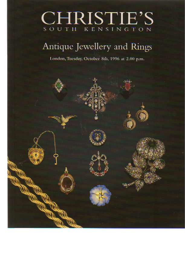 Christies 1996 Antique Jewellery and Rings