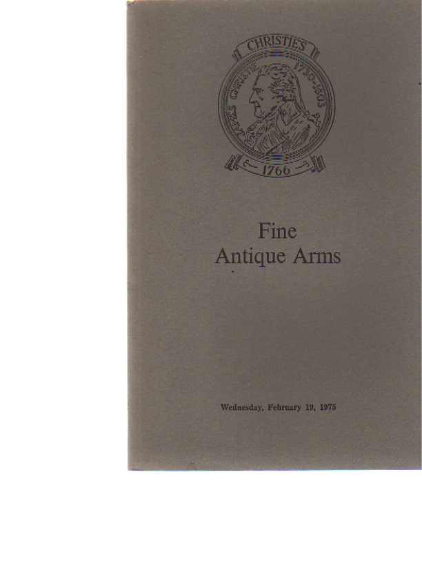 Christies February 1975 Fine Antique Arms (Digital only)