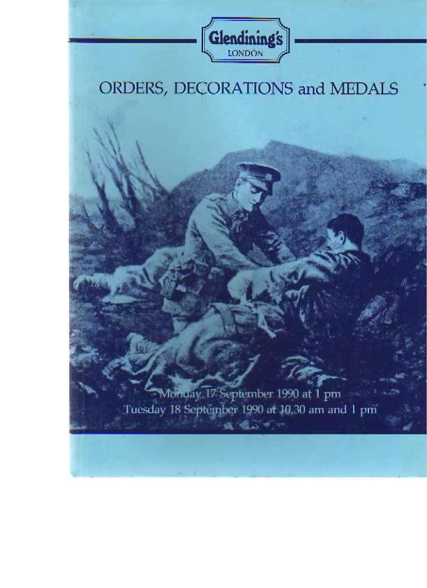 Glendinings September 1990 Orders, Decorations & Medals
