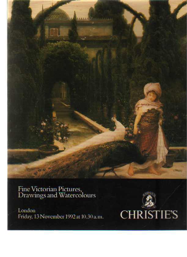 Christies 1992 Fine Victorian Pictures, Drawings & Watercolours