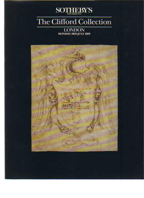 Sothebys 1989 Clifford Collection Old Master Drawings