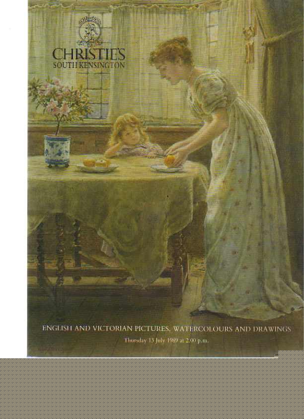 Christies 1989 English & Victorian Pictures, Watercolours (Digital only)