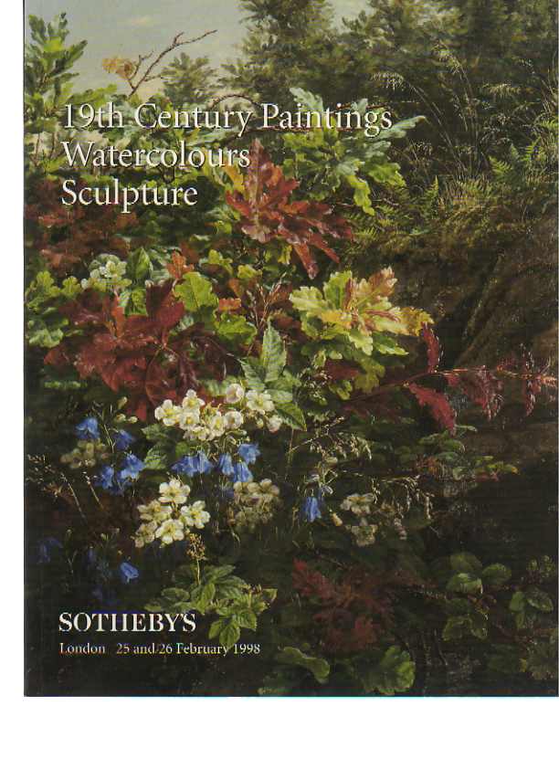 Sothebys 1998 19th Century paintings, Watercolours, Sculpture