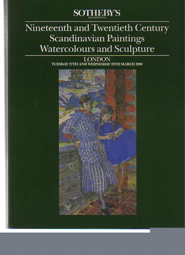 Sothebys 1990 19th & 20th Century Scandinavian Paintings