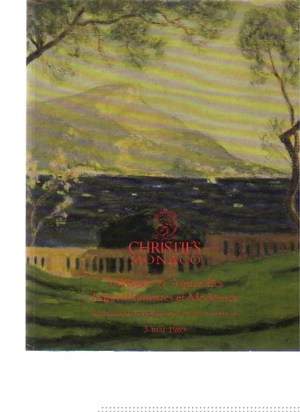 Christies 1989 Impressionist & Modern paintings & watercolours