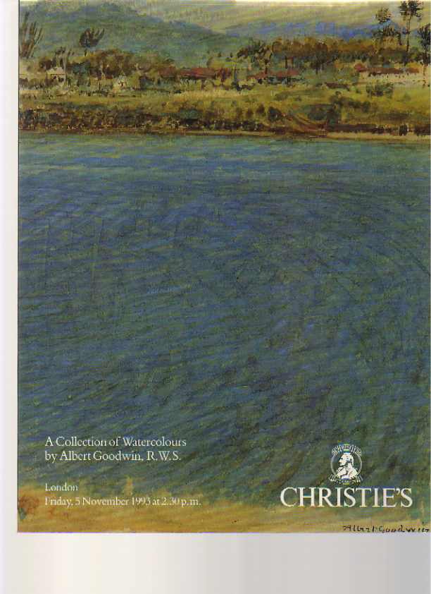 Christies 1993 Watercolours by Albert Goodwin