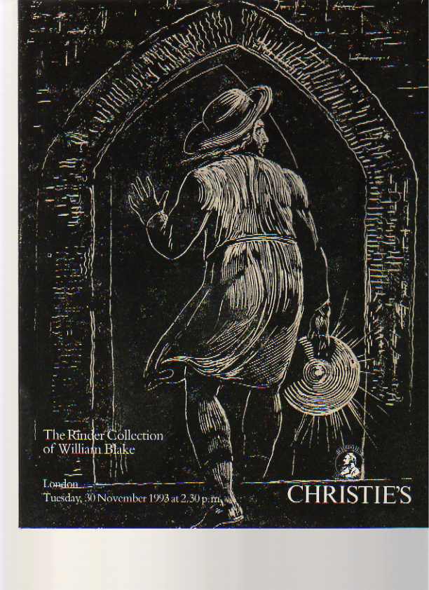 Christies 1993 Rinder Collection William Blake Books & Prints