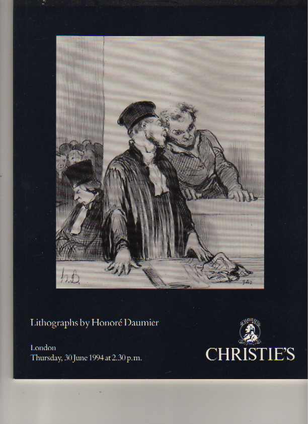Christies 1994 Lithographs by Honoré Daumier