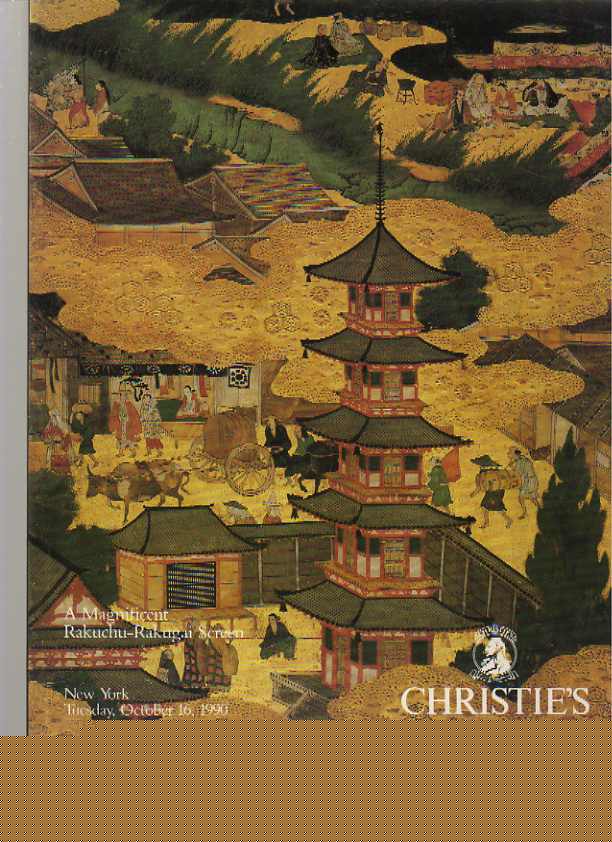 Christies 1990 A Magnificent Rakuchu-Rakugai Screen