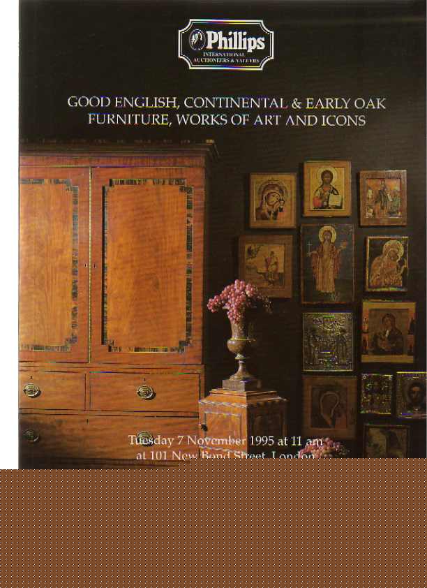 Phillips 1995 English & Continental & Early Oak Furniture, Icons