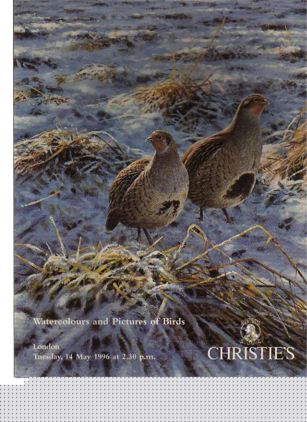 Christies 1996 Watercolours & Pictures of Birds