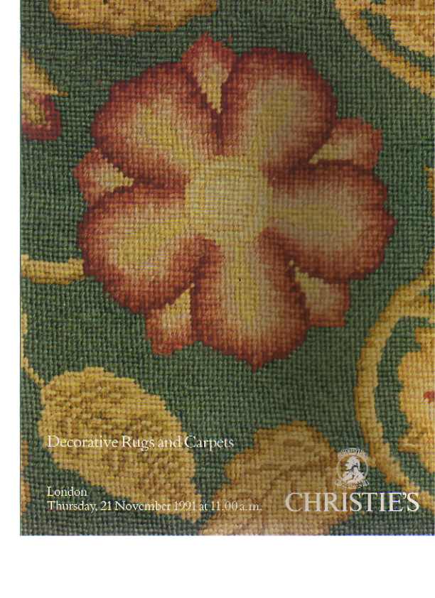 Christies 1991 Decorative Rugs & Carpets - Click Image to Close