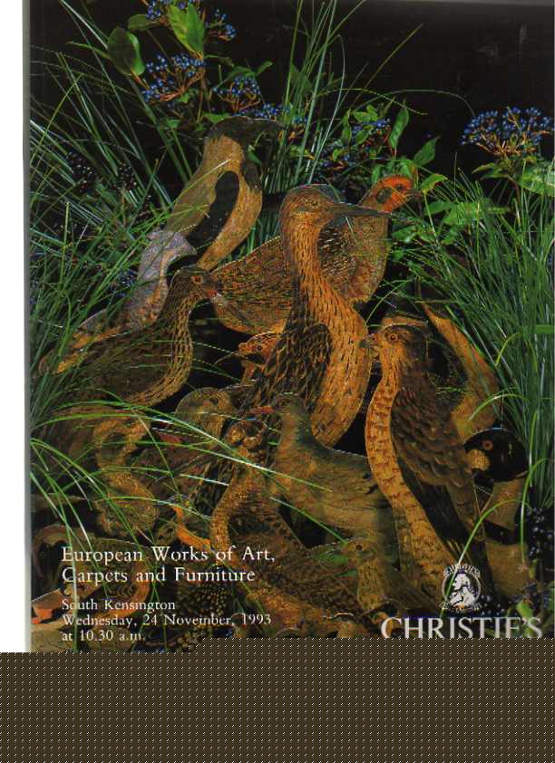 Christies 1993 European Works of Art, Carpets & Furniture