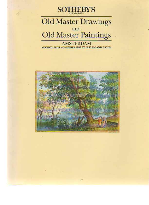 Sothebys 1988 Old Master Drawings & Old Master Paintings