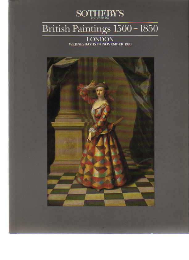 Sothebys 1989 British Paintings 1500-1850 (Digital only)