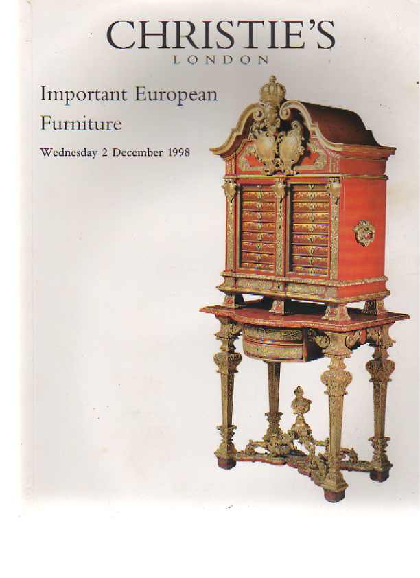 Christies 1998 Important European Furniture