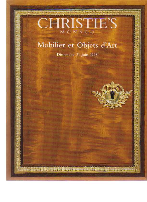Christies 1998 Fine French Furniture & Works of Art - Click Image to Close