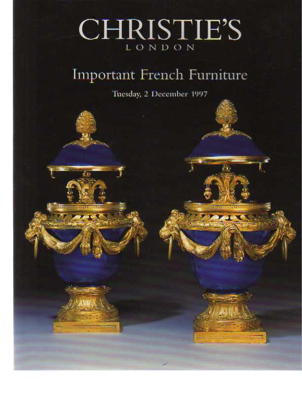 Christies 1997 Important French Furniture (Digital only)