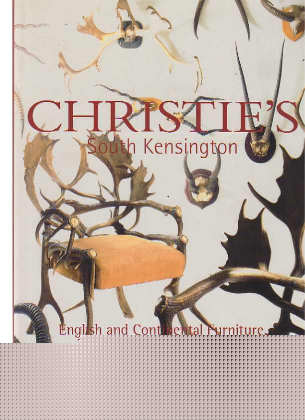 Christies 2001 English & Continental Furniture, Tapestries ...