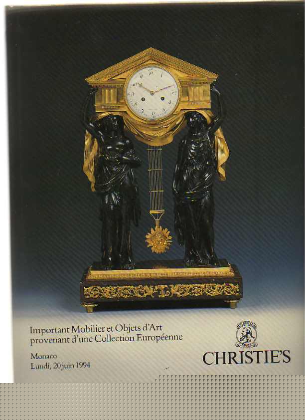 Christies 1994 Important French Furniture - private collection