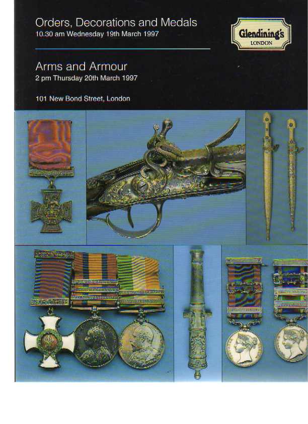 Glendinings 1997 Orders, Medals, Arms & Armour - Click Image to Close