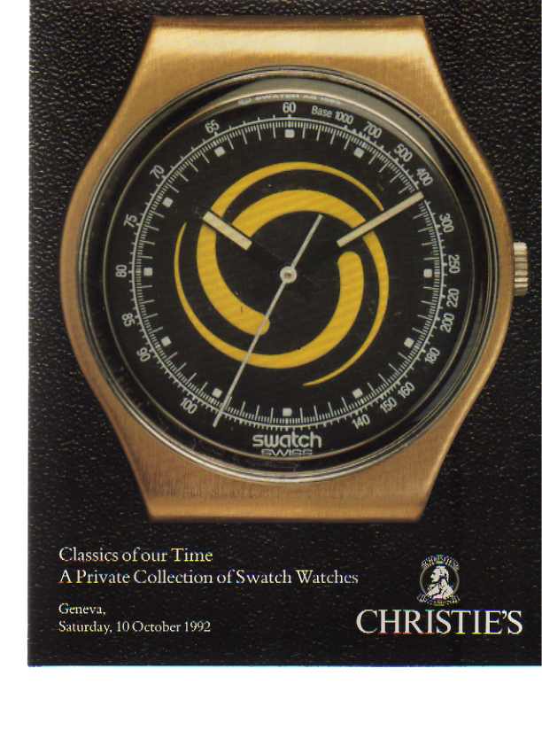 Christies October 1992 Classics of our Time - Swatch Watches (Digital Only)