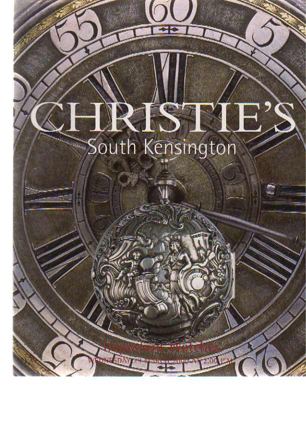 Christies March 2000 Important Watches