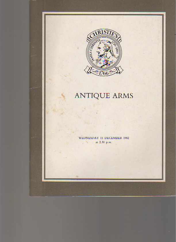 Christies 1982 Antique Arms