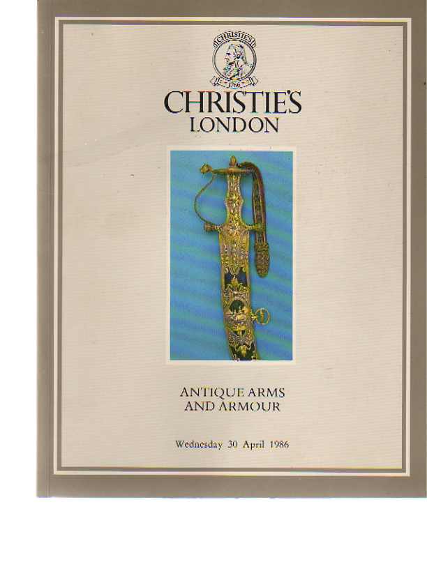 Christies 1986 Antique Arms & Armour