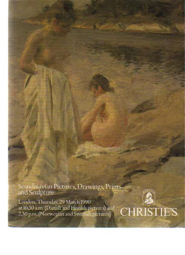 Christies 1990 Scandinavian Pictures, Drawings, Prints ... - Click Image to Close