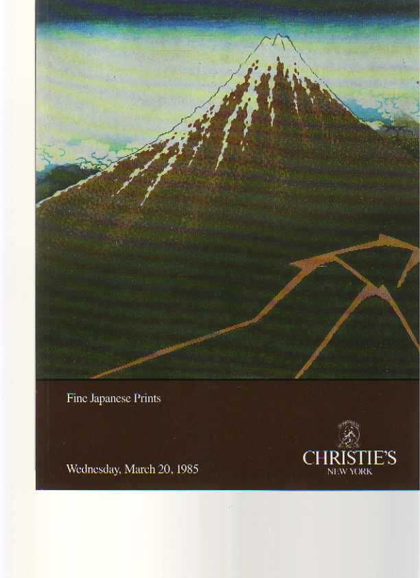Christies 1985 Fine Japanese Prints