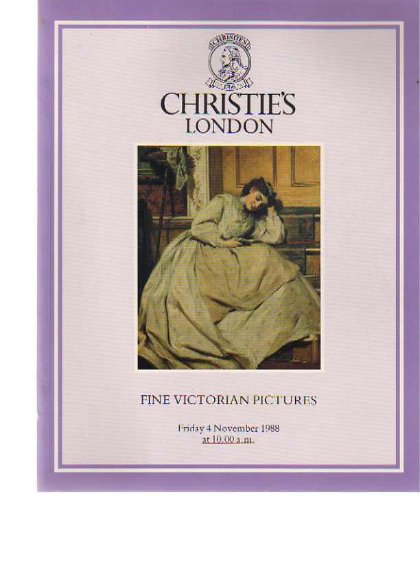 Christies November 1988 Fine Victorian Pictures