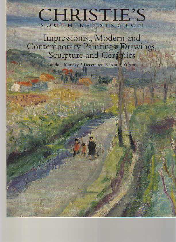 Christies 1996 Impressionist, Modern Paintings, 20th C Ceramics - Click Image to Close