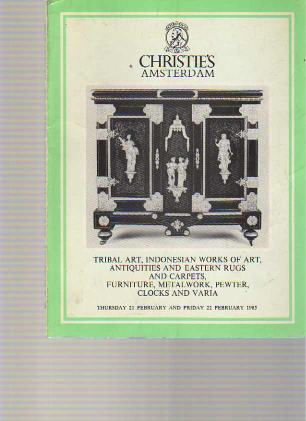 Christies 1985 Tribal Art, Indonesian Works of Art, Antiquities, etc - Click Image to Close