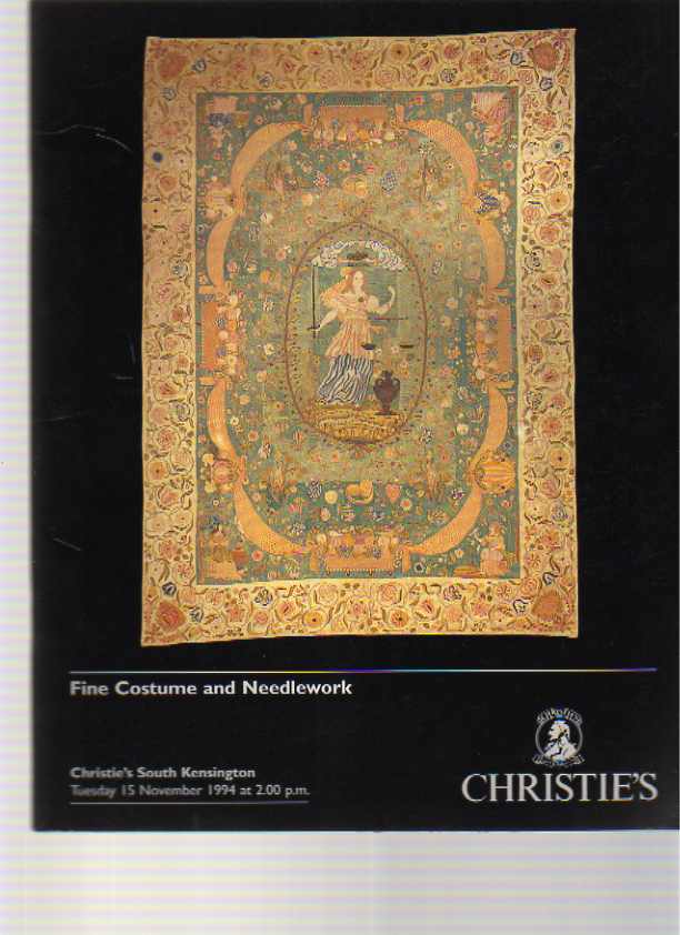 Christies 1994 Fine Costume & Needlework - Click Image to Close