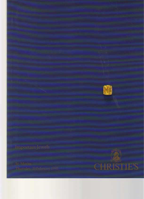 Christies February 1992 Important Jewels (Digital Only)