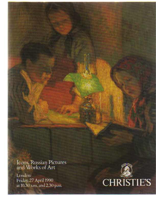 Christies 1990 Icons, Russian Pictures & Works of Art