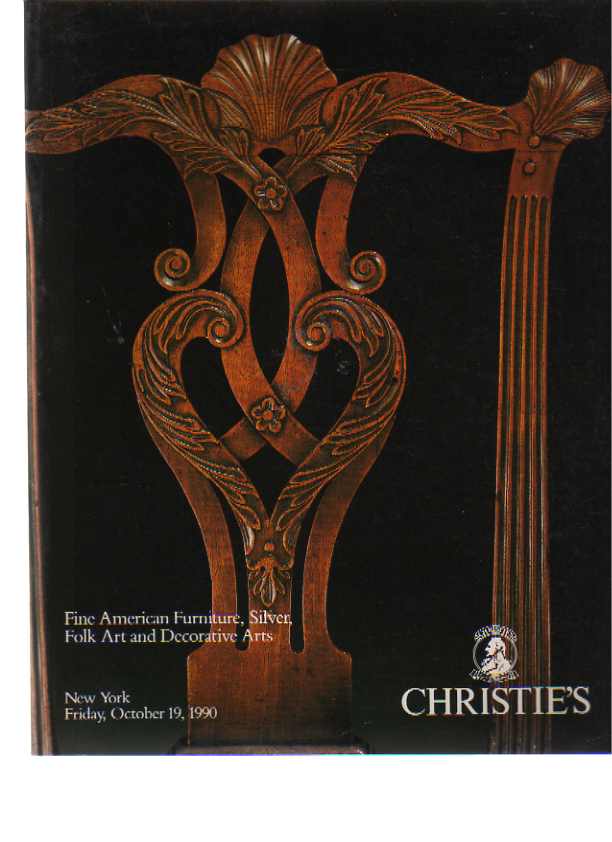 Christies 1990 Fine American Furniture, Silver, Folk art