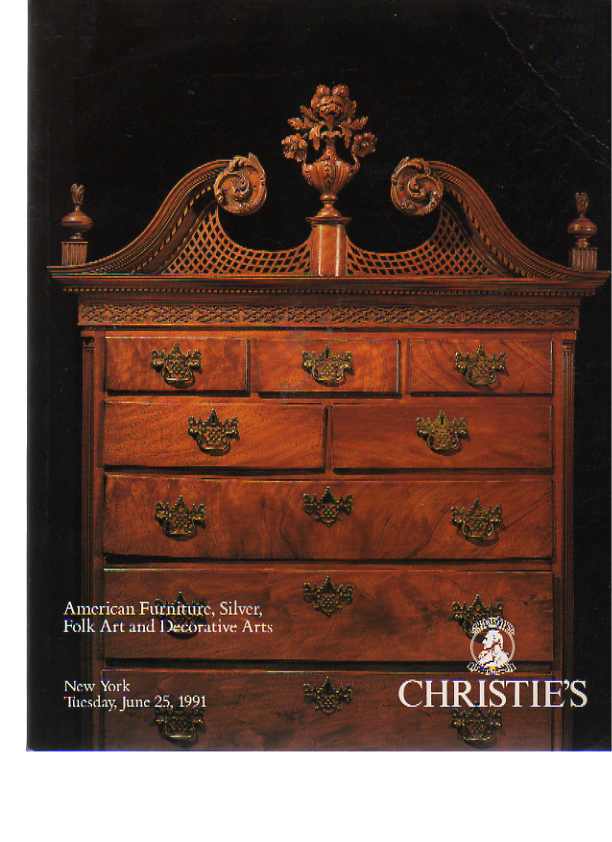 Christies 1991 American Furniture, Silver, Folk art
